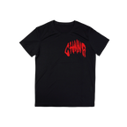 "THE CLASSIC TEE" - BLACK/RED