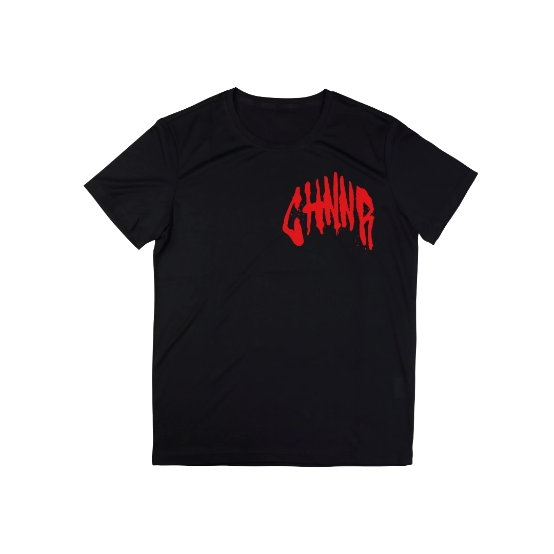 "THE CLASSIC TEE" - BLACK/RED