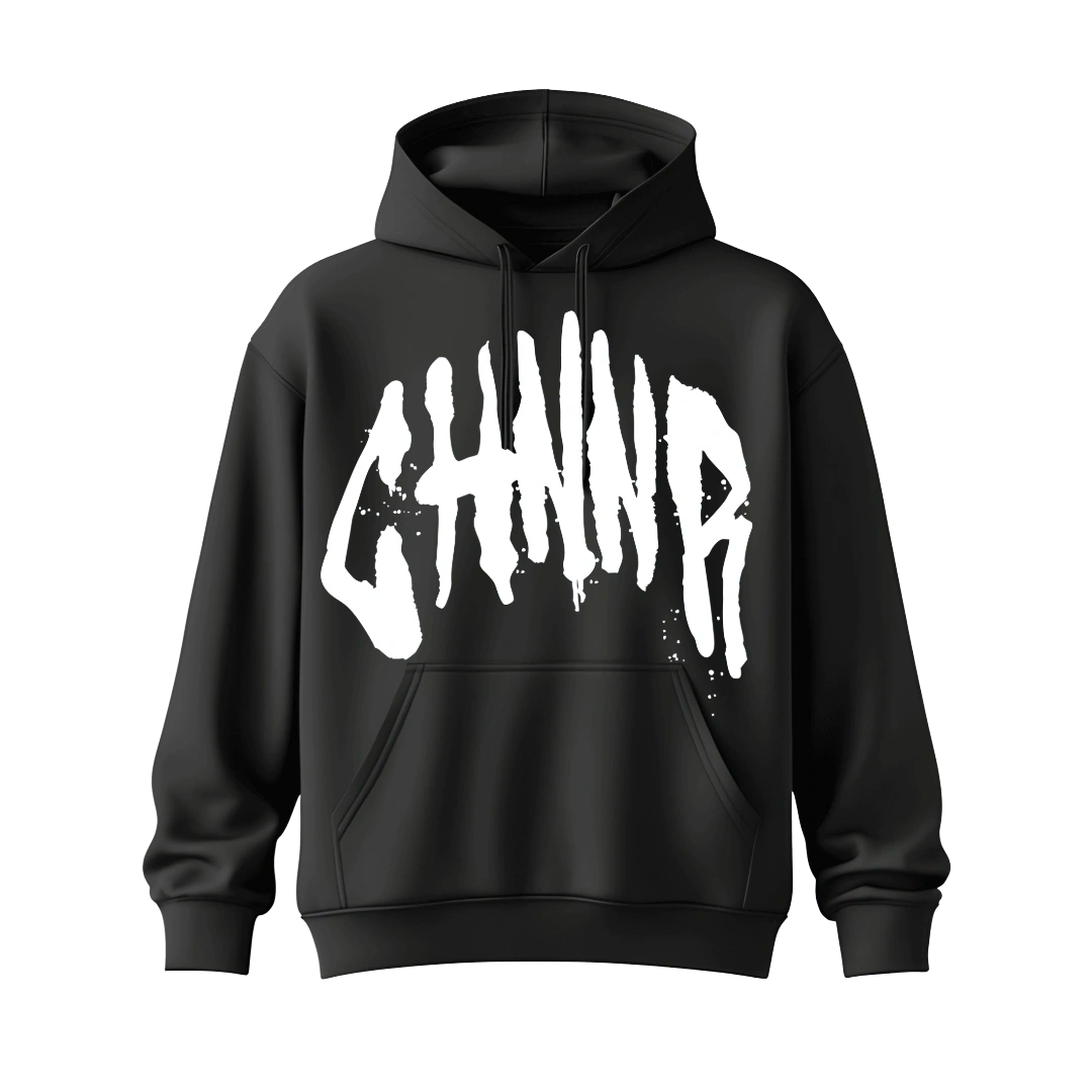 "THE HOODIE" - BLACK/WHITE
