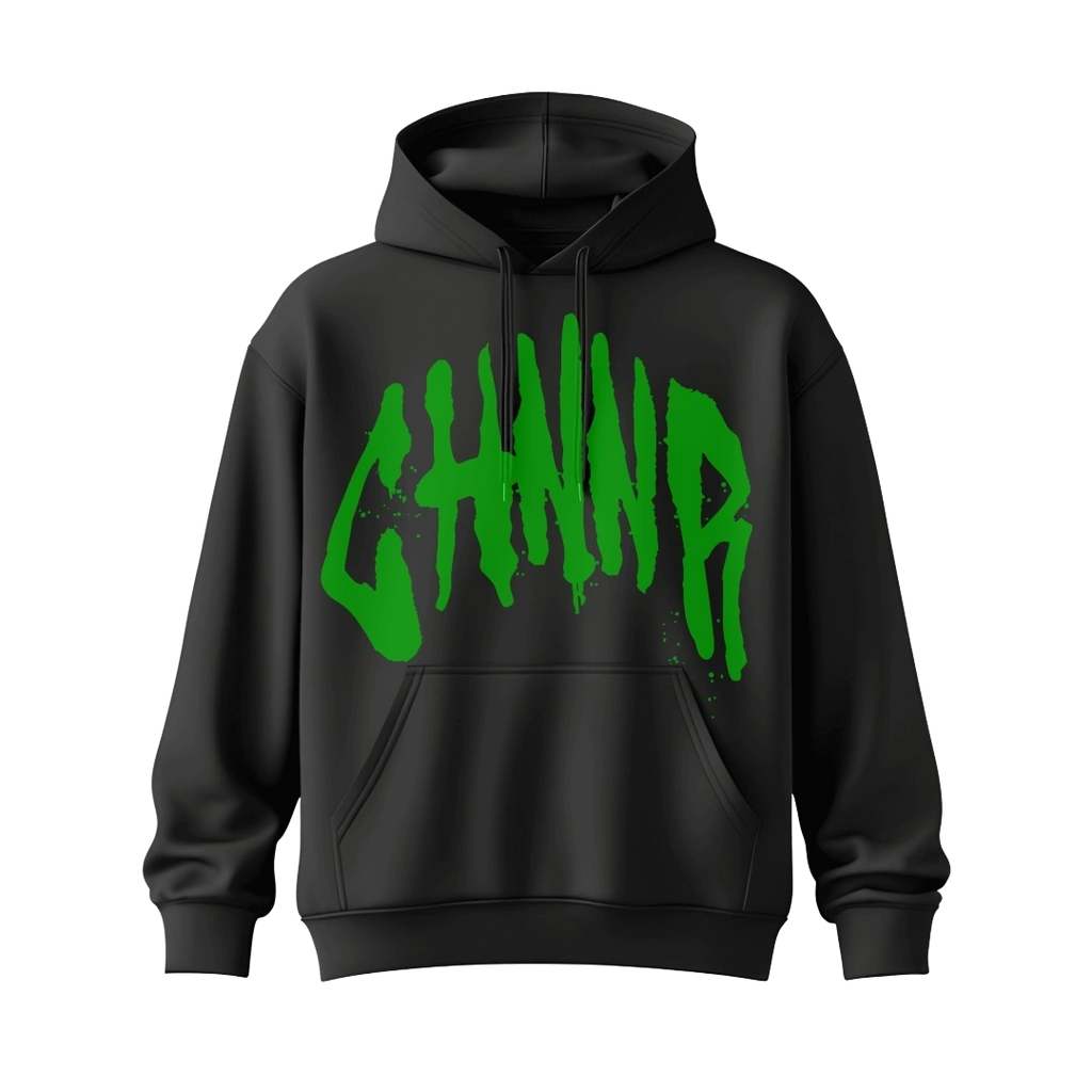 "THE HOODIE" - BLACK/GREEN