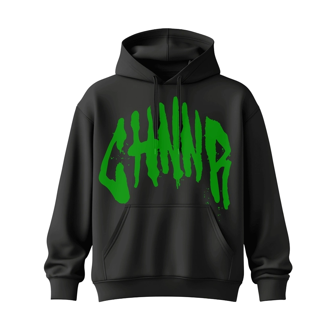 "THE HOODIE" - BLACK/GREEN