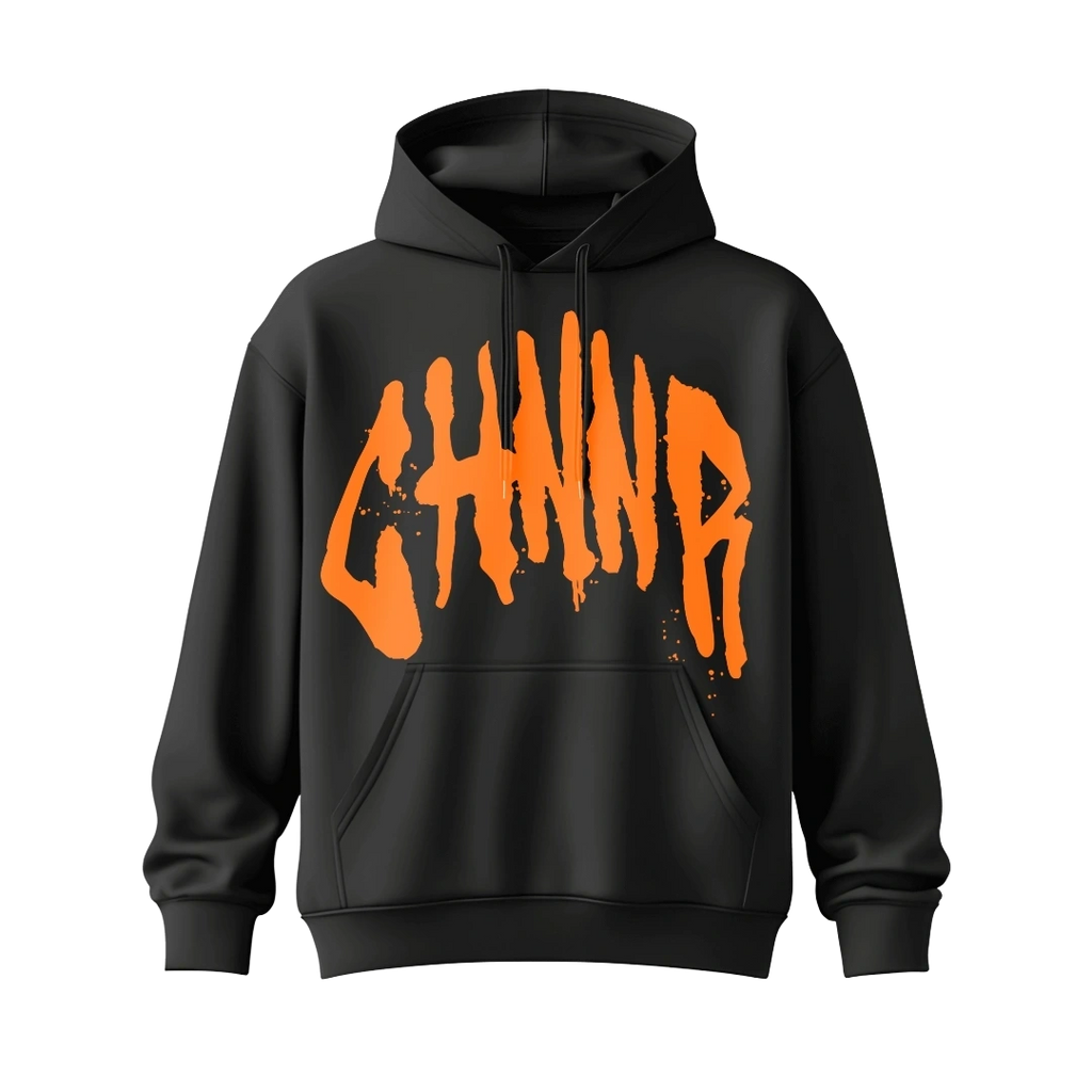 "THE HOODIE" - BLACK/ORANGE