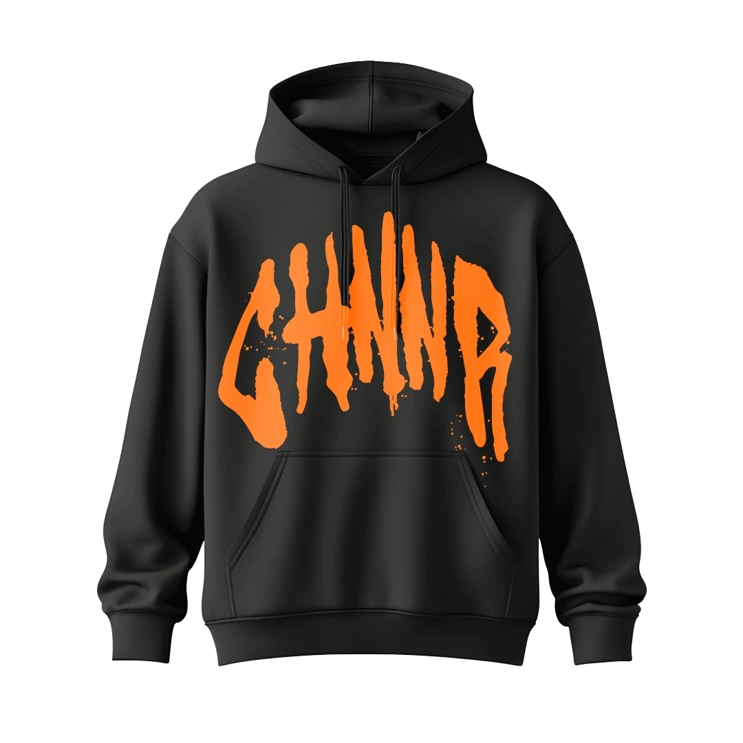 "THE HOODIE" - BLACK/ORANGE