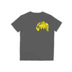 "THE CLASSIC TEE" - GREY/YELLOW