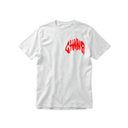 "THE CLASSIC TEE" - WHITE/RED