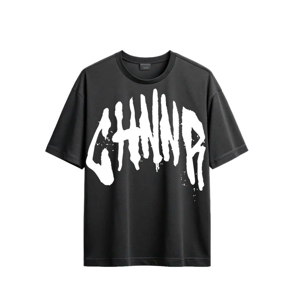 "THE OVERSIZED TEE" - BLACK/WHITE