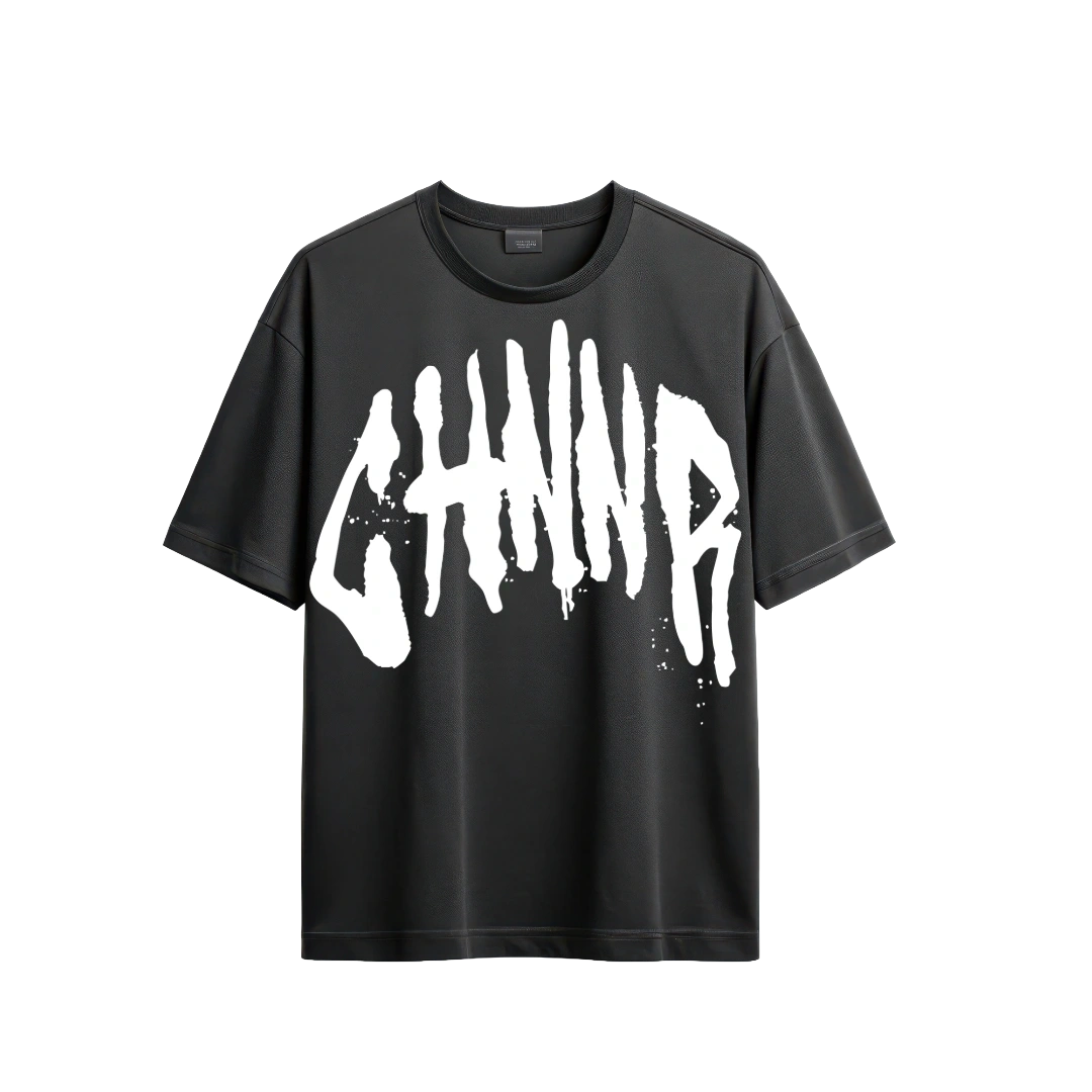 "THE OVERSIZED TEE" - BLACK/WHITE