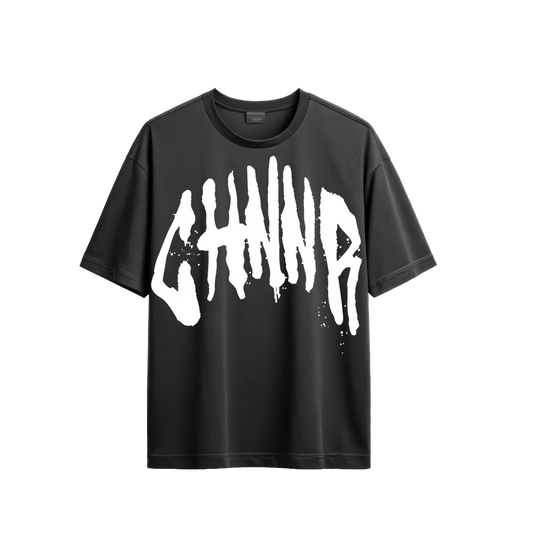 "THE OVERSIZED TEE" - BLACK/WHITE