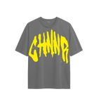 "THE OVERSIZED TEE" - GREY/YELLOW